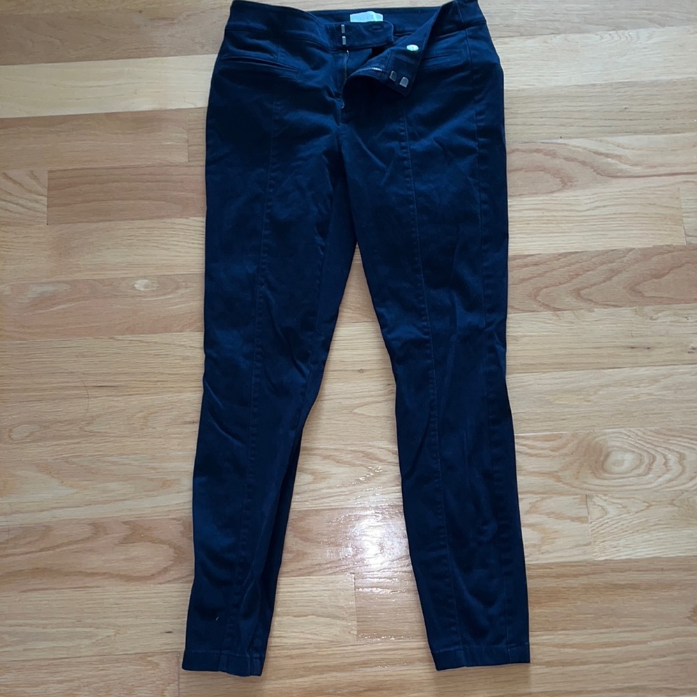 Loft outlet skinny black ankle pants size 4